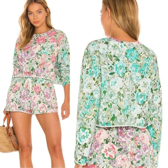 Beach Riot Other - Beach Riot Women's Elyse Sweatshirt and Drawstring Shorts Set